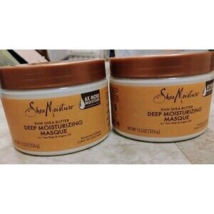 2x Shea Moisture Deep Moisturizing Masque Raw Shea Butter Sea Kelp & Argan Oil